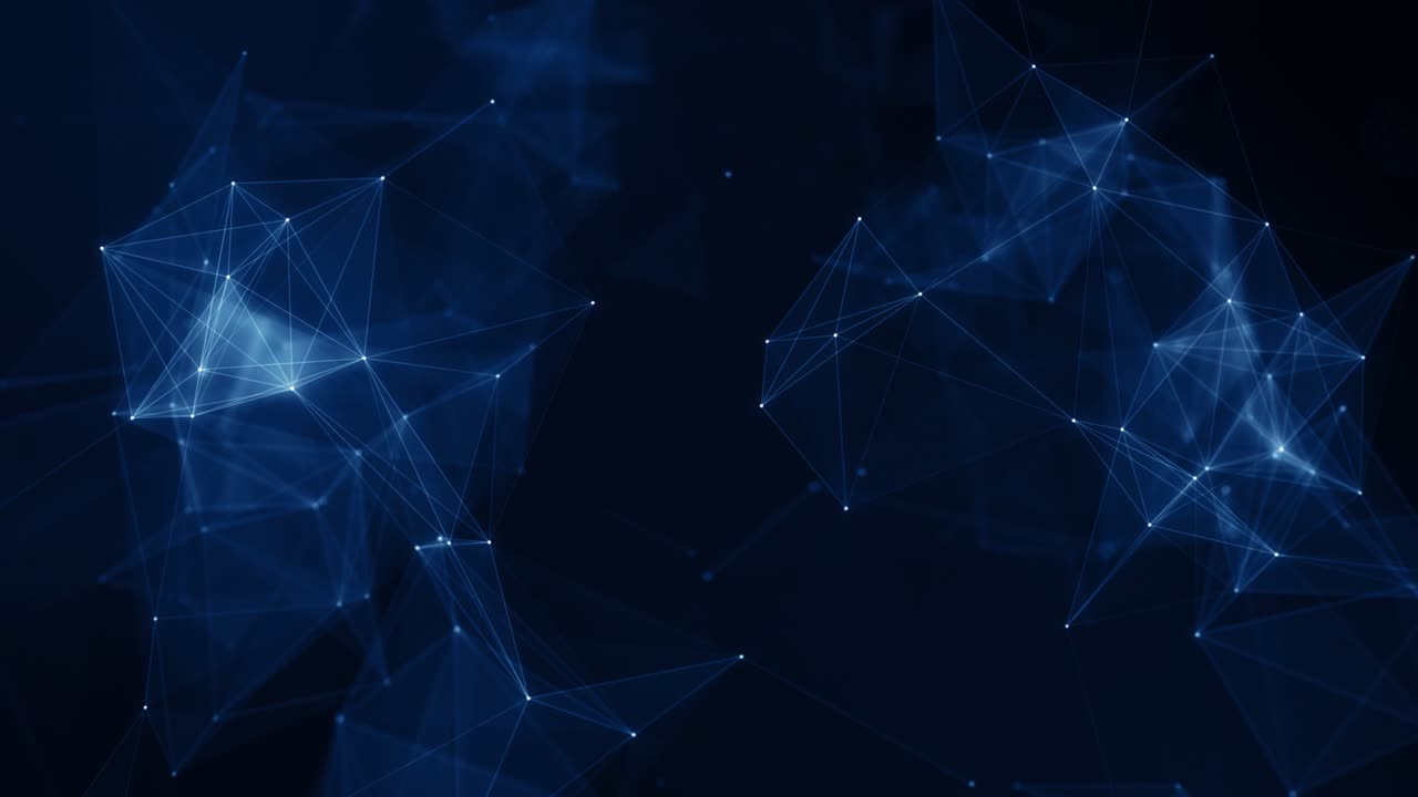 Plexus abstract network white technology science background loop