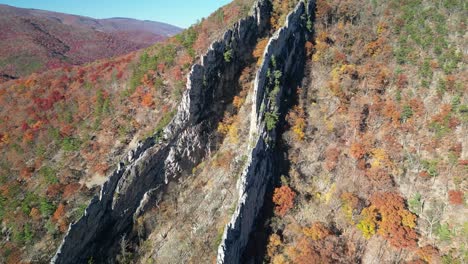 nelson rocks drone via ferrata bridge