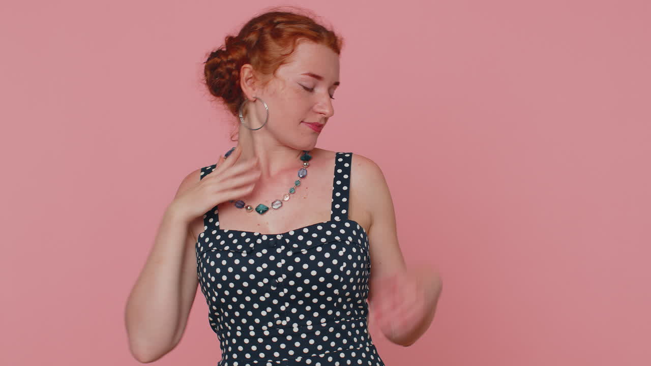 Tired sleepy redhead woman yawning, feeling somnolent lazy bored gaping suffering from lack of sleep