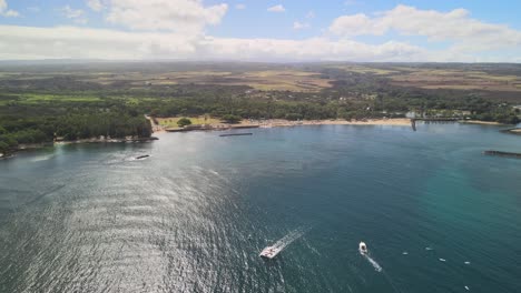 aerial-view-flying-backwards-from-the-haeiwa-bridge-on-oahu-hawaii