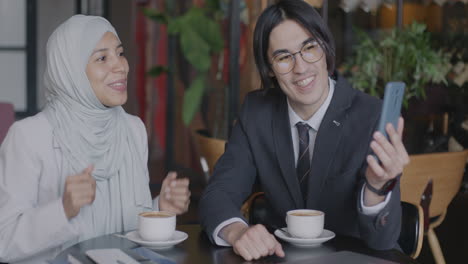 business collaboration in a cafe