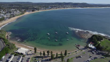 Rampa-Para-Botes-Terrigal-En-La-Orilla-Arenosa-Cerca-De-La-Playa-Terrigal-En-Nueva-Gales-Del-Sur,-Australia