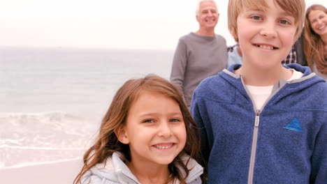 Family-looking-at-the-camera