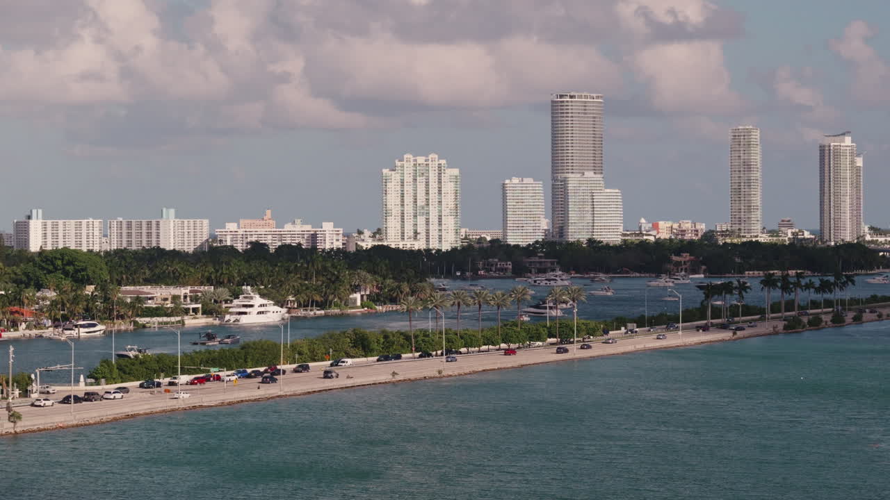 Miami Skyline and Waterfront View