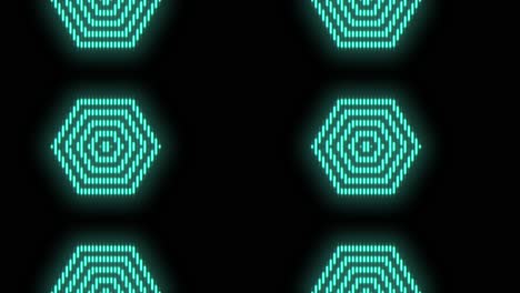 Neon-hexagons-pattern-on-black-gradient