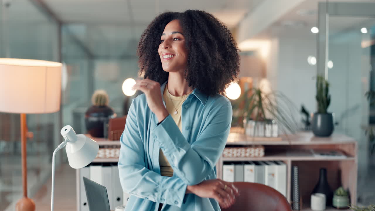 Confident Businesswoman in Modern Office