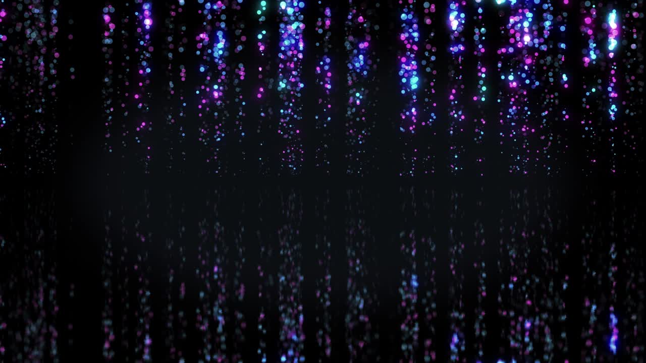 아름다운 크리스마스 꽃받침 불빛이 박이는 보케 무질서한 인사 배경 파란 보라색 장식 루프 3d 애니메이션 크리스마스 해리 새해 콘셉트