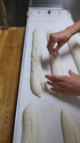 preparing baguettes