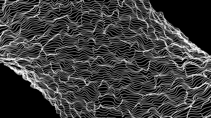 Abstract black and white motion looping background