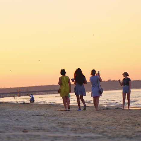 public beach view