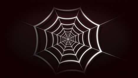 spider web on dark red background