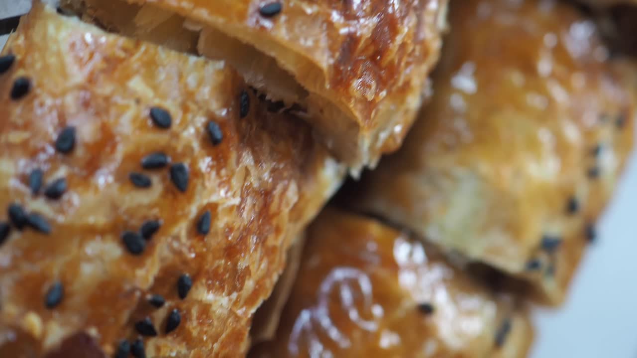 Close-up of a Delicious Turkish Pastry