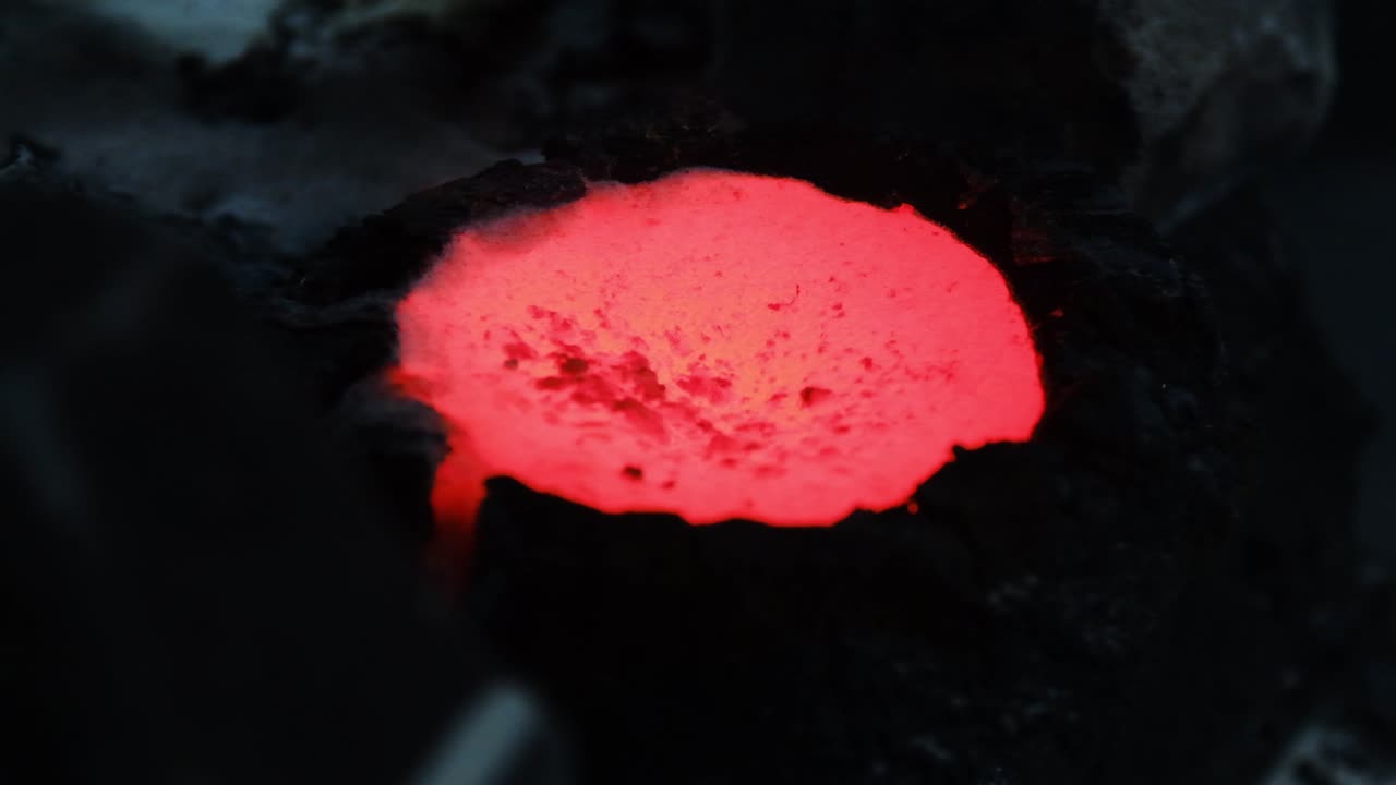 Molten Metal in a Crucible