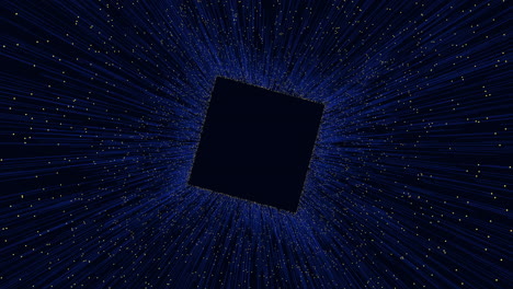 dynamic black and blue grid with intricate white lines