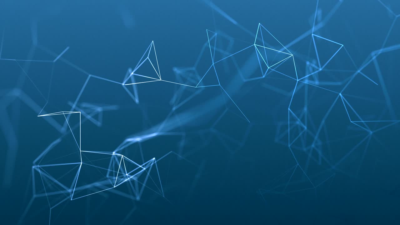 beautiful cg generated 3d seamless loop abstract background with geometry lines and dots