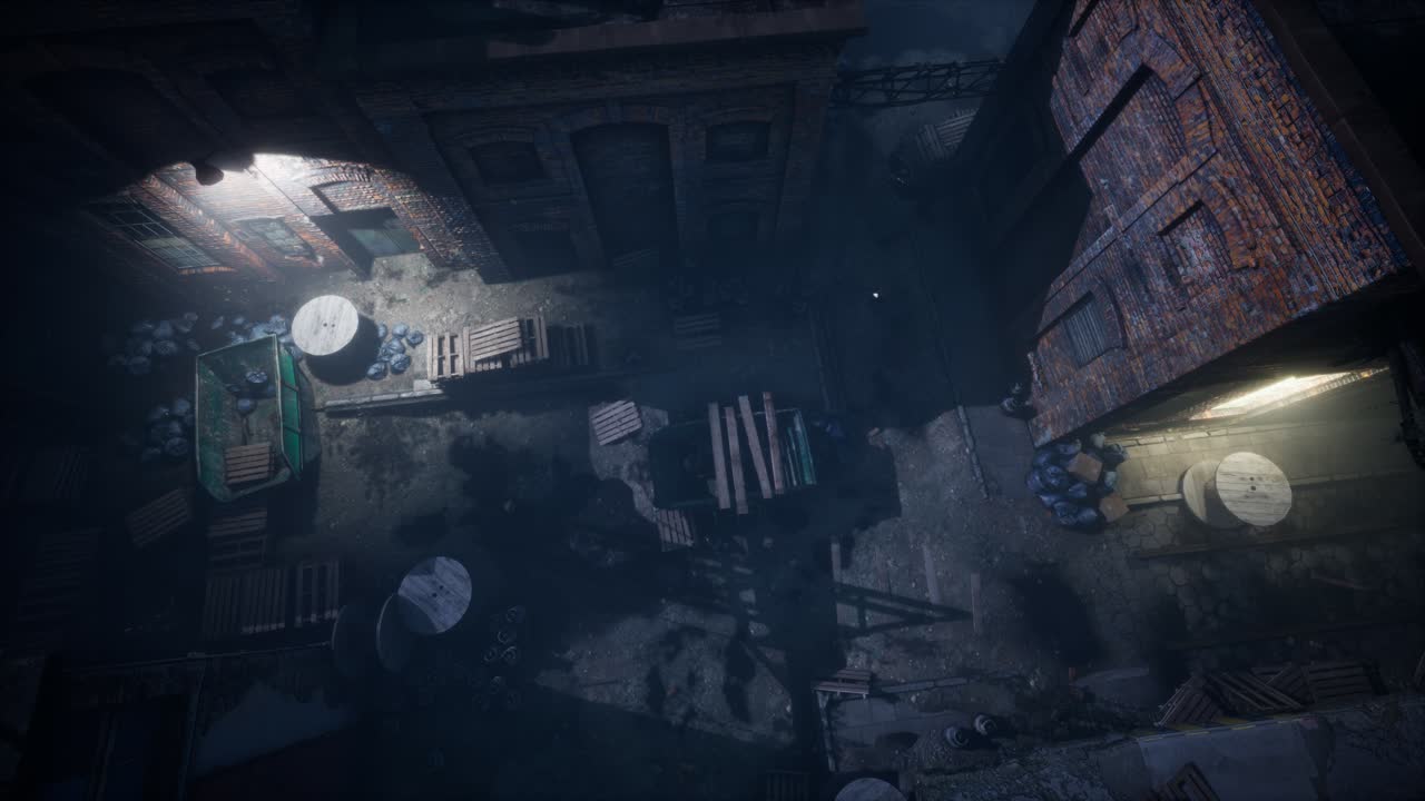 vista aérea de la vieja fábrica