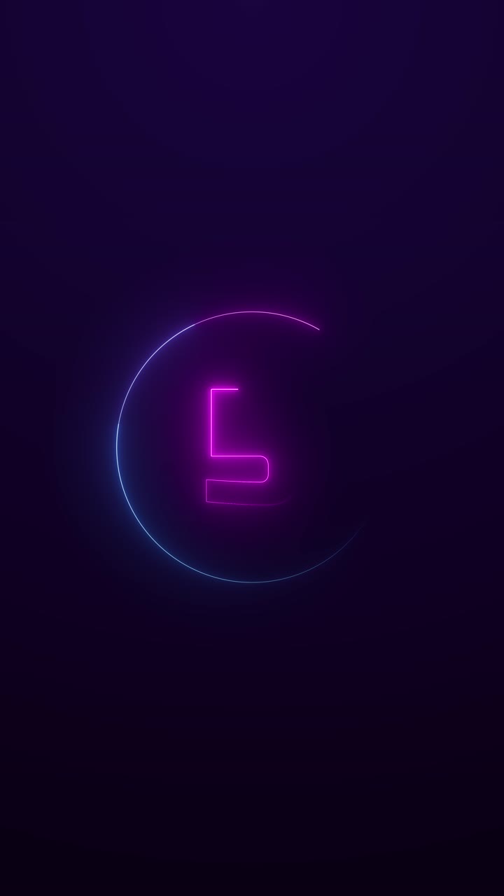 Emerging glow countdown using neon strokes on dark stage futuristic digital display symbolizes