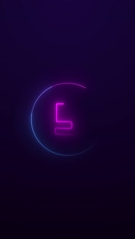 emerging glow countdown using neon strokes on dark stage futuristic digital display symbolizes