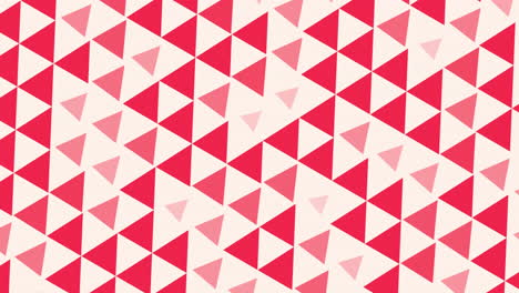 motion geometric red triangles pattern