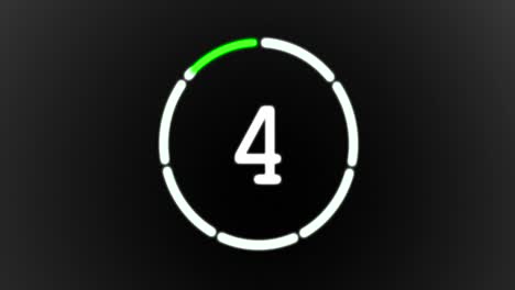 Digital generated video of countdown timer