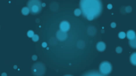 animation of glowing light spots over blue background
