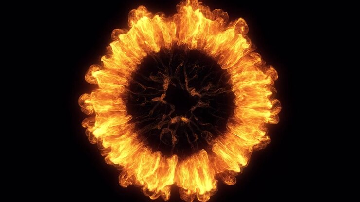 Dynamic Fire Ring Expanding and Dissipating Effect