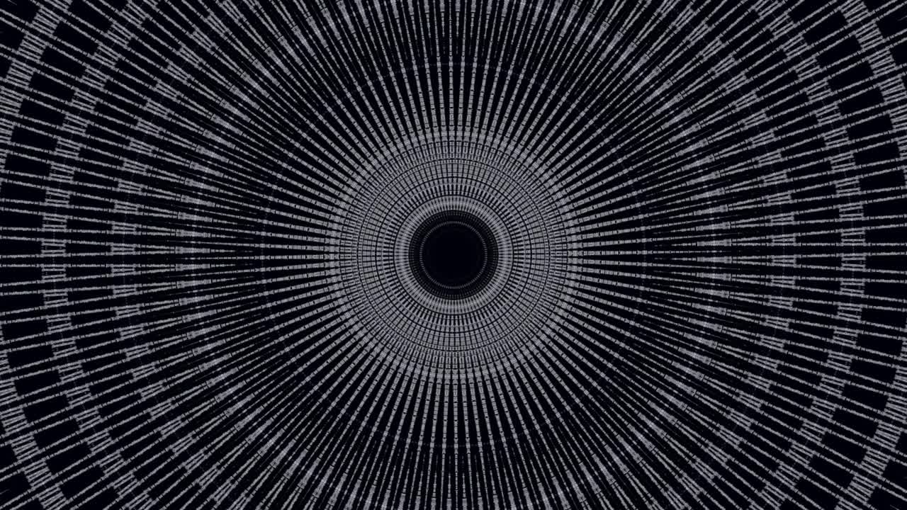 Abstract Radial Geometric Pattern