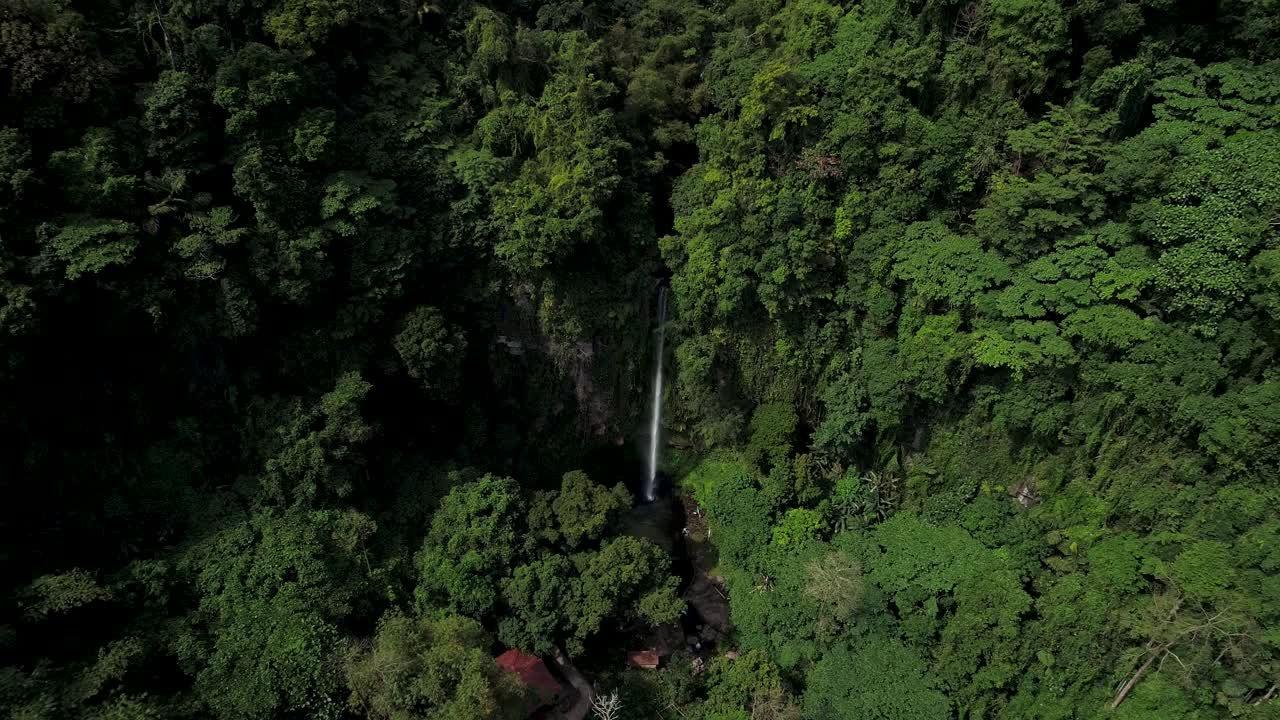 volando hacia el paraíso tropical cascada katibawasan en la exuberante jungla