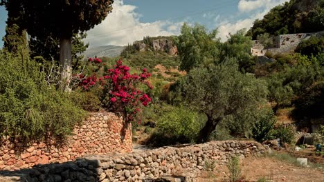 picturesque greek mountain village kardimyli mani peloponnese