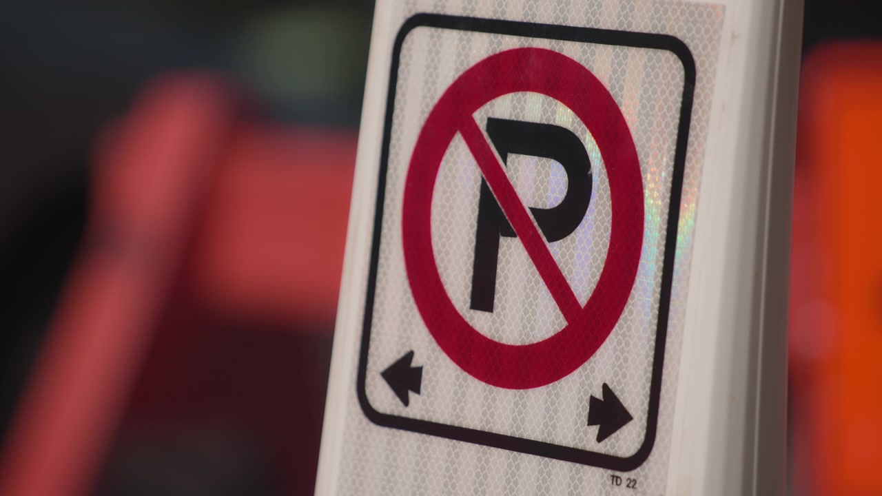 No parking traffic sign