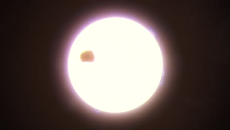 eclipse solar marciano cuando la luna deimos pasa por delante del sol como se ve desde la superficie de marte
