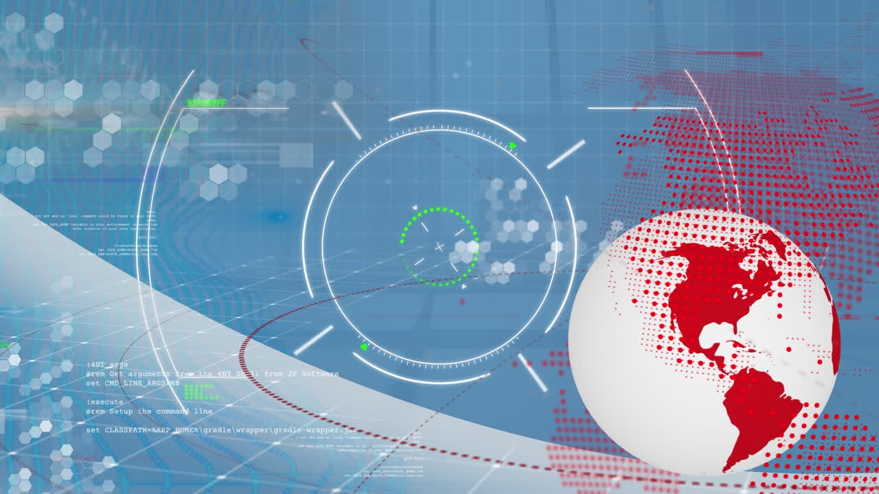 회전 지구와 연결 네트워크와 세계 지도와 회전 네트워크