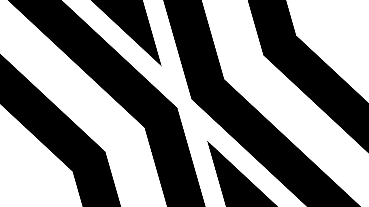 Transizione grafica dinamica con linee bianche e nere