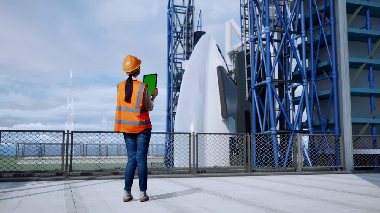 monitoreo de la plataforma de lanzamiento de cohetes spacex por ingeniero