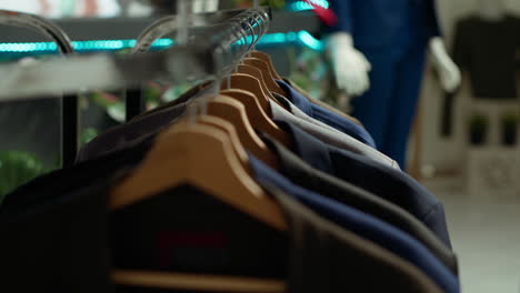 men's jackets on display