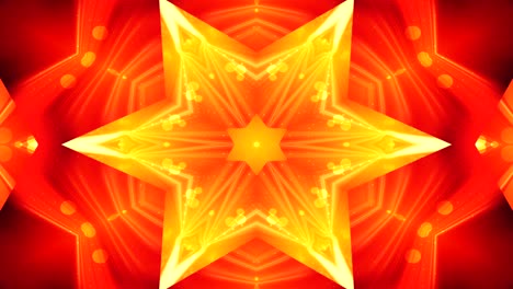 abstracto colorido brillante e hipnótico concepto patrón simétrico ornamental decorativo caleidoscopio movimiento círculo geométrico y formas de estrellas