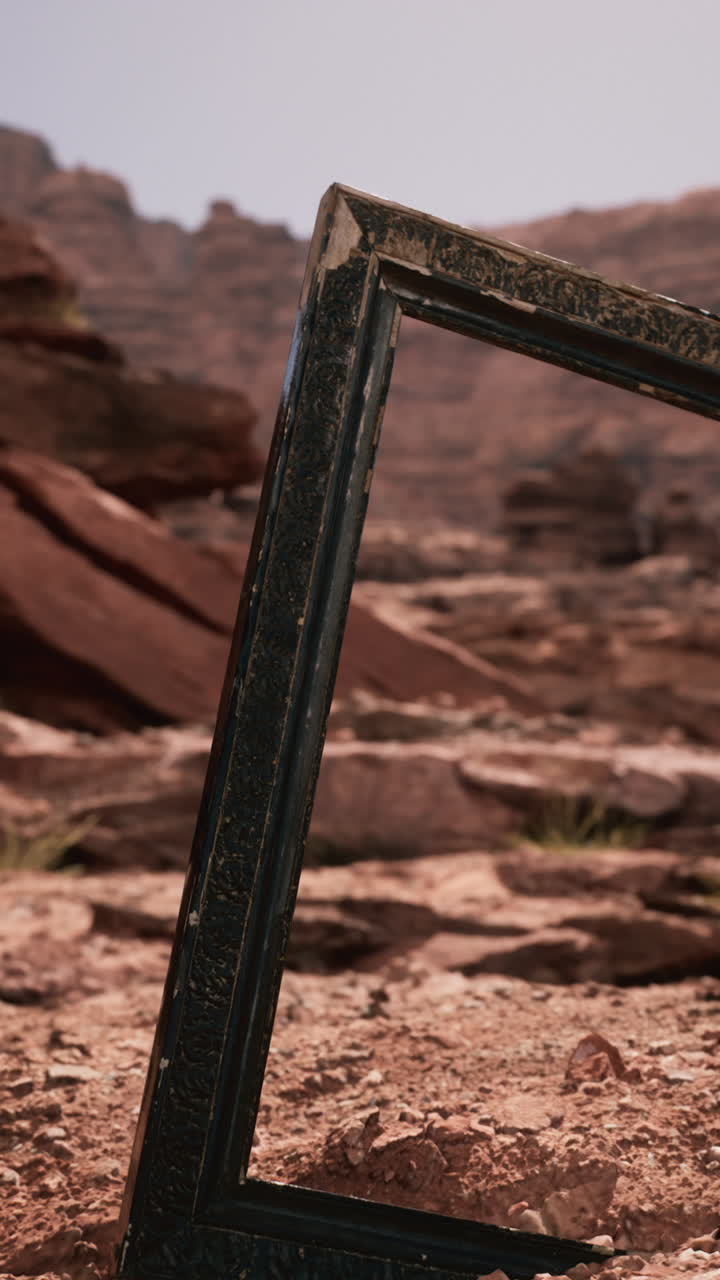 Antica cornice di legno nel Grand Canyon
