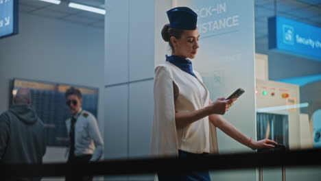 Airport Check-in Scene