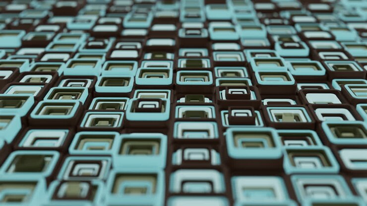 Abstract Geometric Pattern of Squares