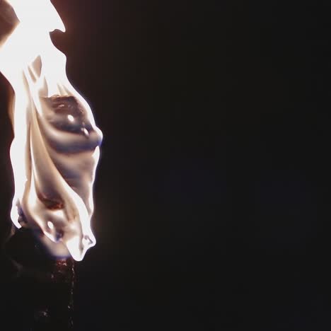 torch flame closeup