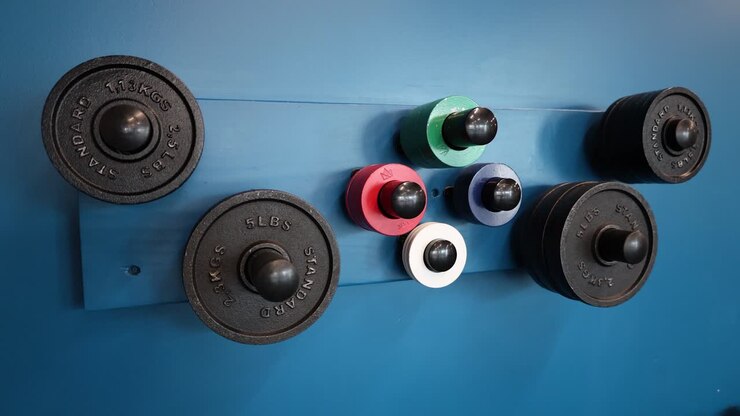 Weighted plates for barbell lifting