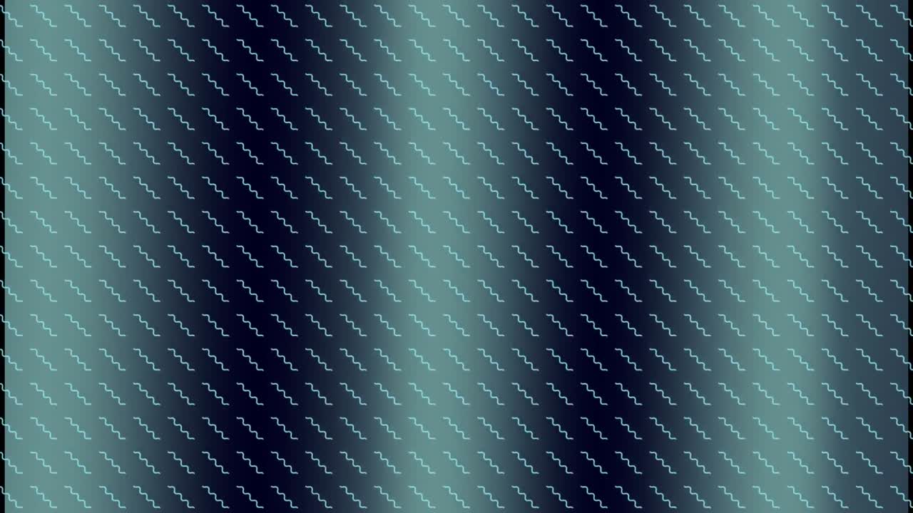 Animation of shapes over black background