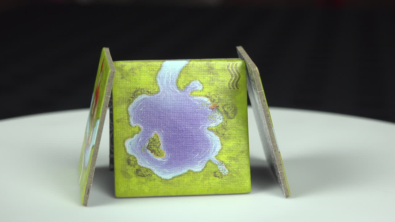 fichas del juego de mesa carcassonne en detalle