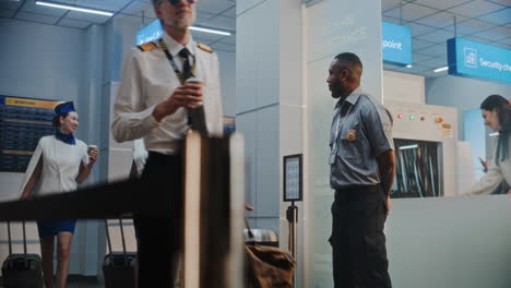 airport security and check-in