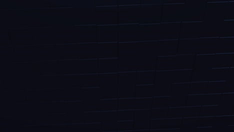 beautiful moving glowing signals going through black gridded surface.
