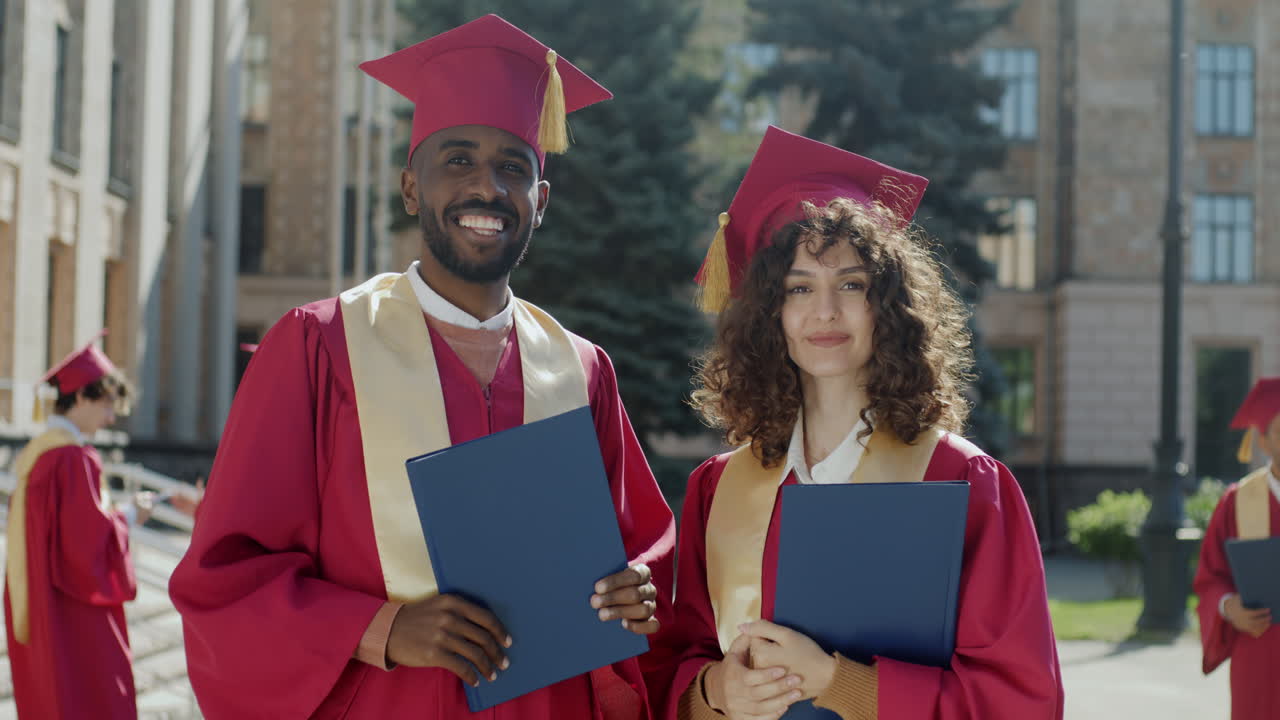 Happy Graduates at Graduation Ceremony