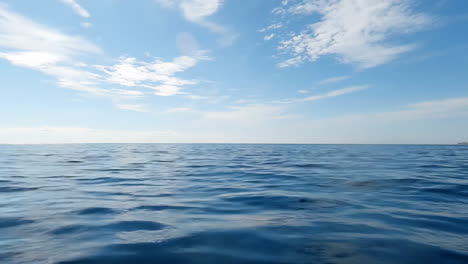 Vast Blue Ocean Under a Cloudy Sky