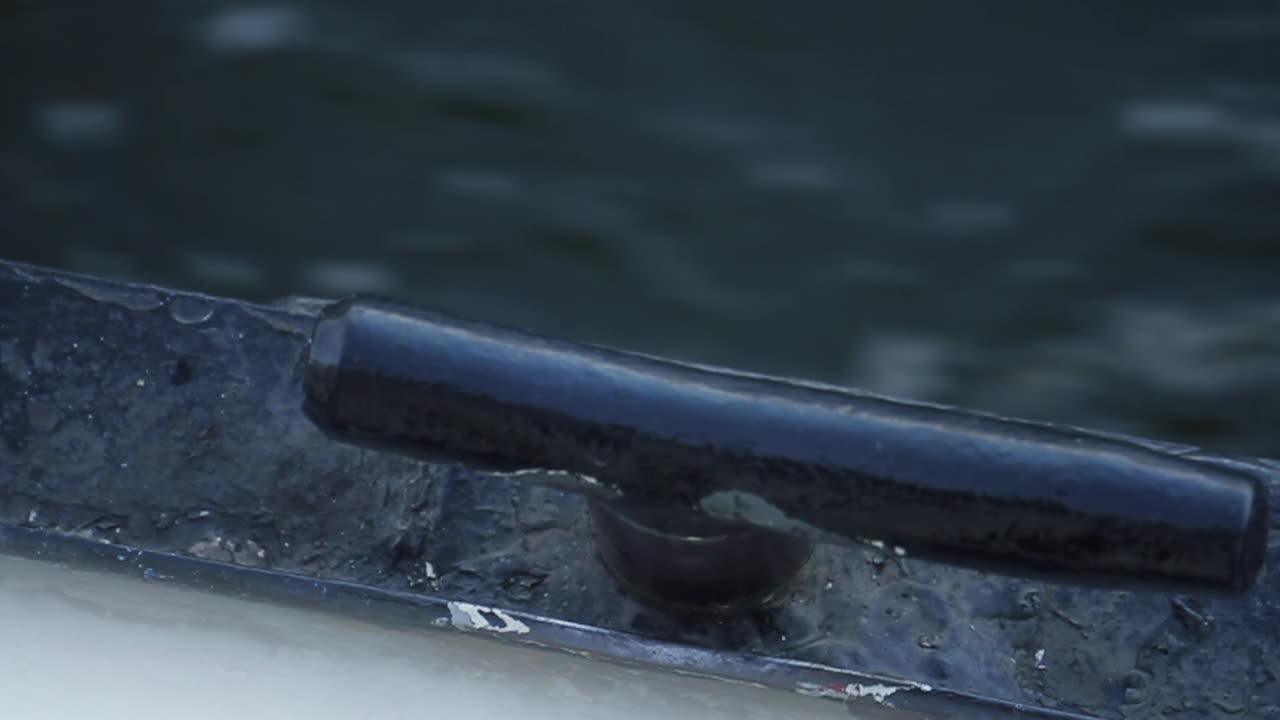 Boat Dock Handle in Canal Water
