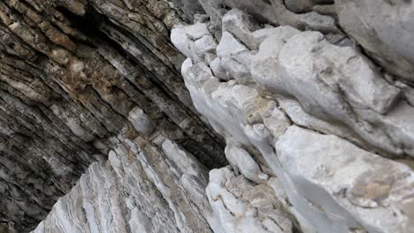 stone formations with different patterns, layers and textures