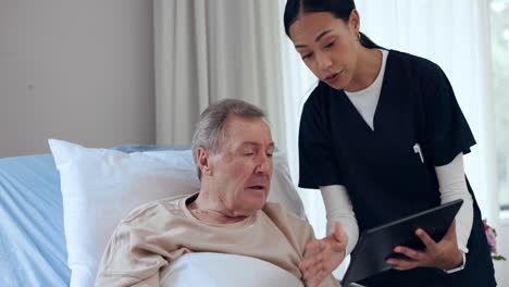 Tablet,-medical-and-a-nurse-with-a-patient